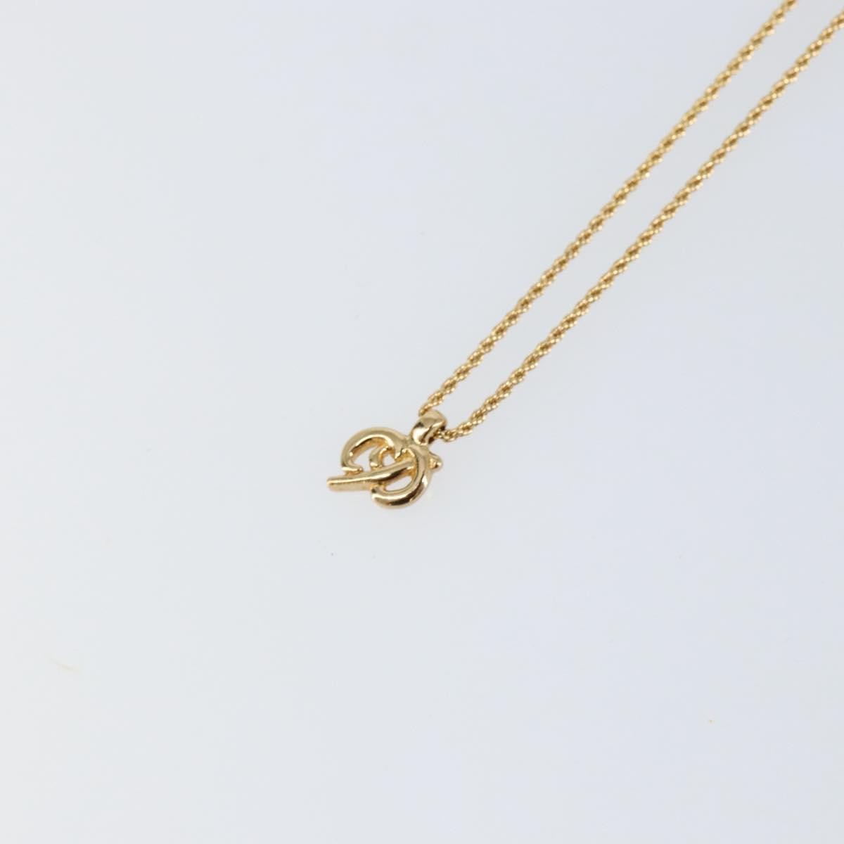 Christian Dior CD Logo necklace Metal, GOLD, METAL, Necklace