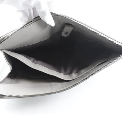 Bottega Veneta Portfolio Pouch Intrecciato Nappa, GRAY, CALFSKIN, Clutche & pouche
