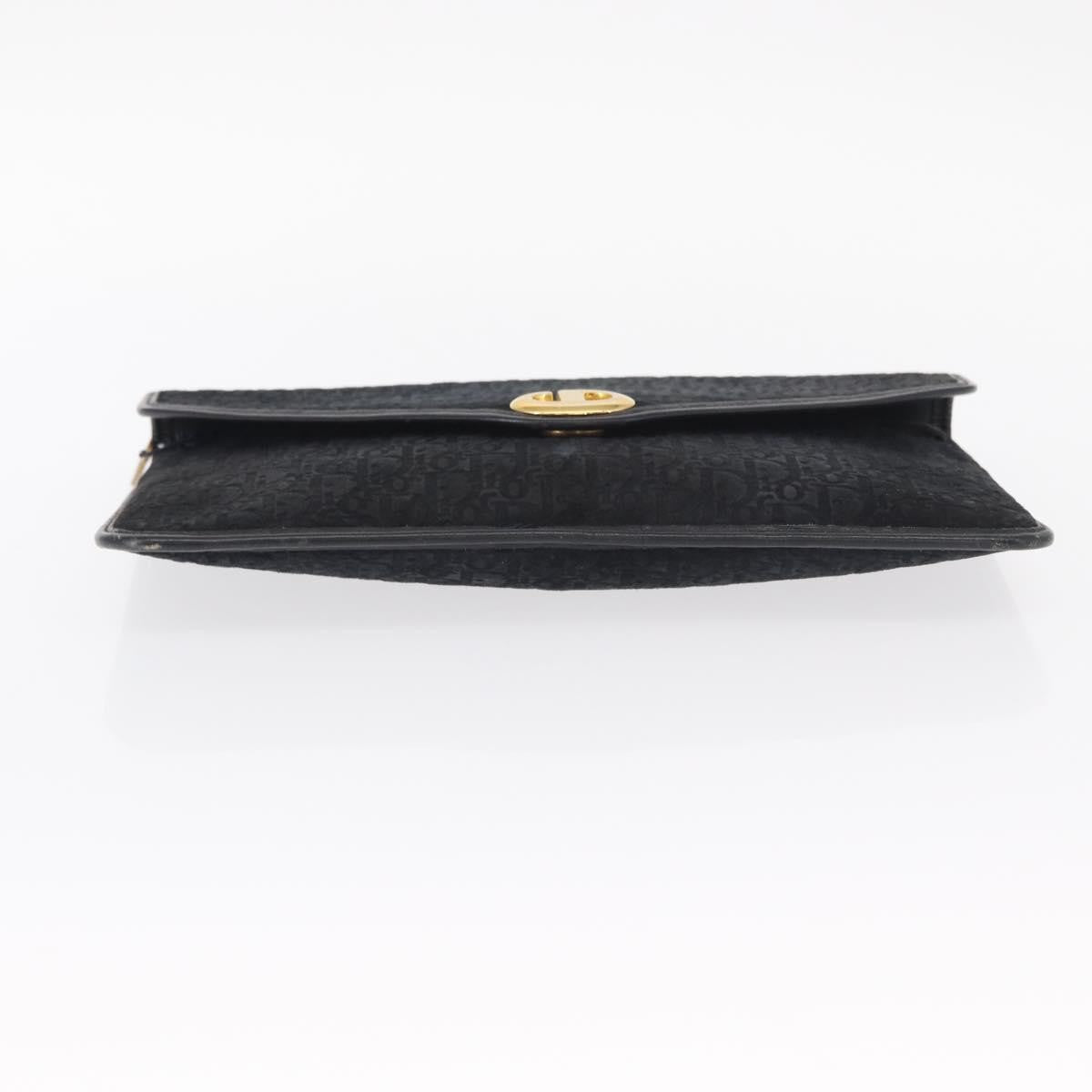 Christian Dior Vintage Trotter Pouch Diorissimo Canvas, BLACK, CANVAS, Clutche & pouche