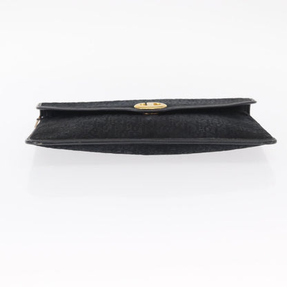 Christian Dior Vintage Trotter Pouch Diorissimo Canvas, BLACK, CANVAS, Clutche & pouche