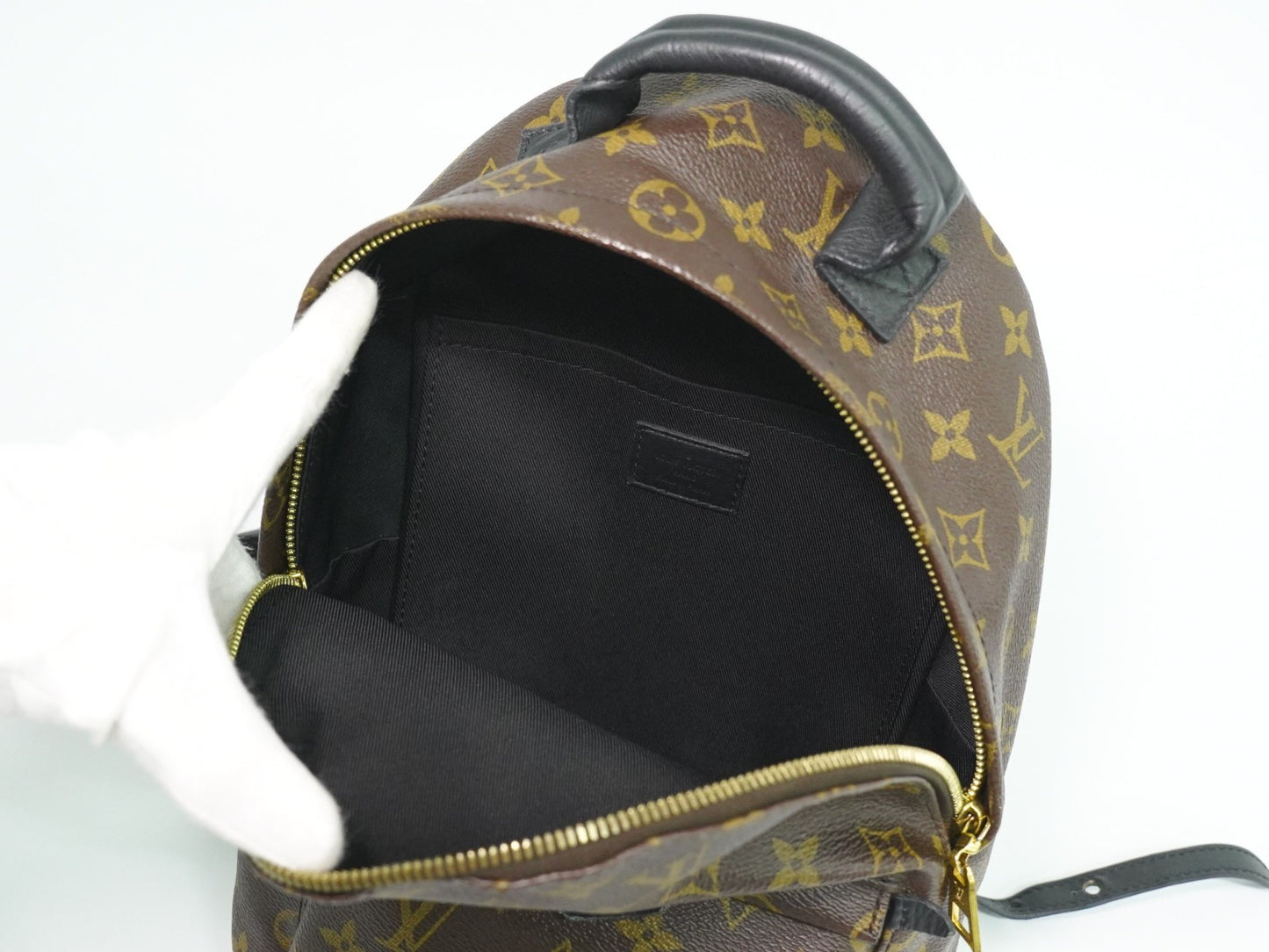 Louis Vuitton Palm Springs Backpack Monogram Canvas, BROWN, CANVAS, Backpack