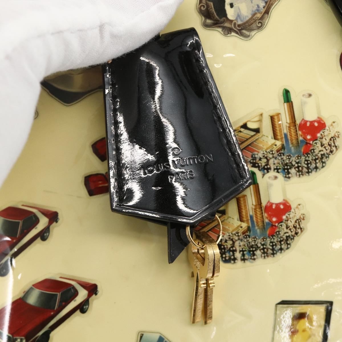 Louis Vuitton Alma Handbag Limited Edition Stickers Monogram Vernis, MULTICOLOUR, PATENT_LEATHER, Handbag