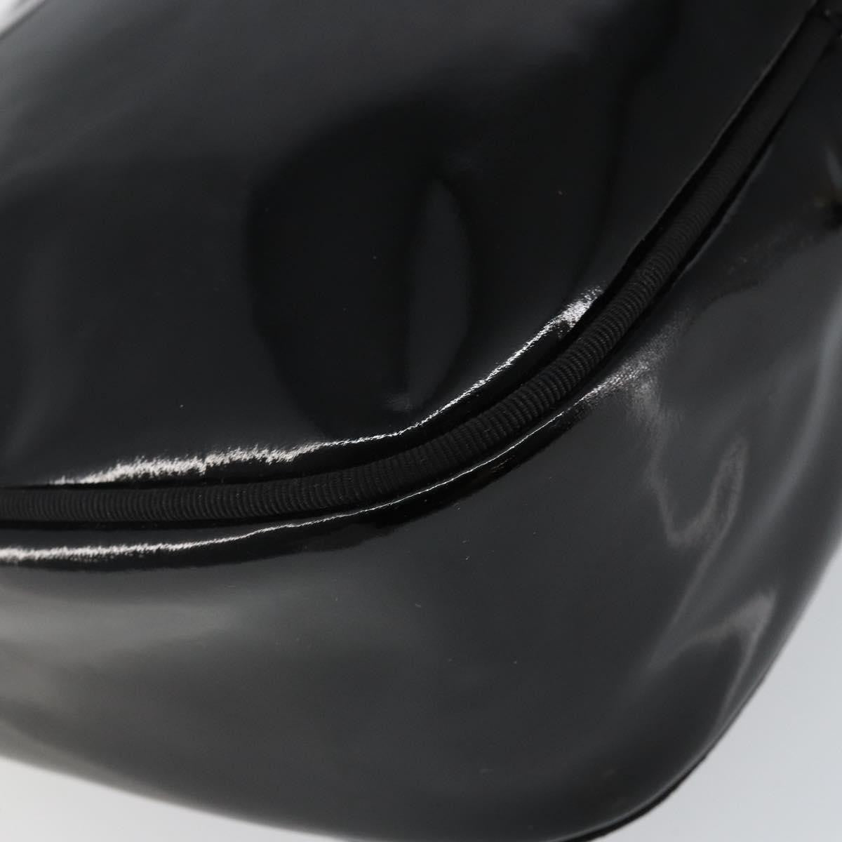 Salvatore Ferragamo Vala Shoulder Bag Patent Leather, BLACK, PATENT_LEATHER, Shoulder bag