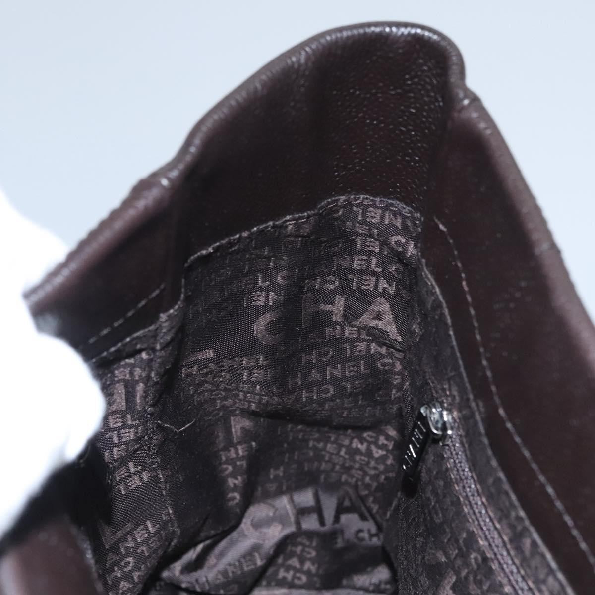 Chanel Chocolate Bar Coco Mark handbag Caviar skin, BROWN, LEATHER, Handbag