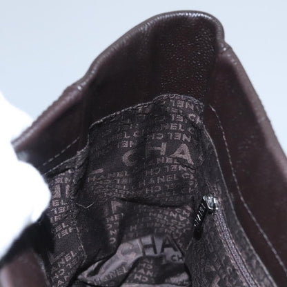 Chanel Chocolate Bar Coco Mark handbag Caviar skin, BROWN, LEATHER, Handbag