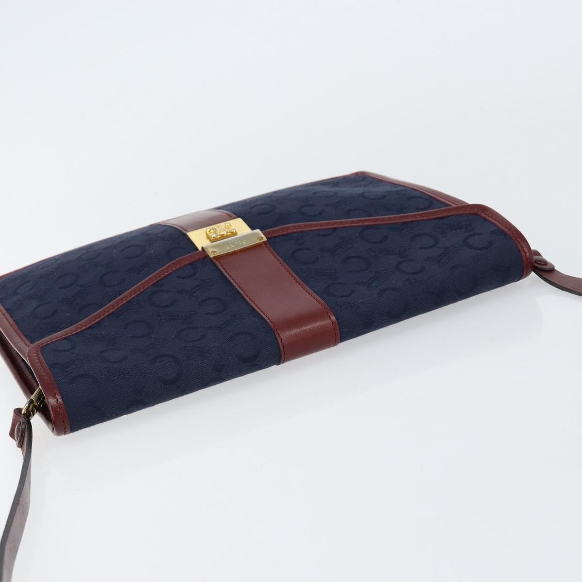 Celine C Macadam Shoulder bag Canvas, NAVY, CANVAS, Shoulder bag