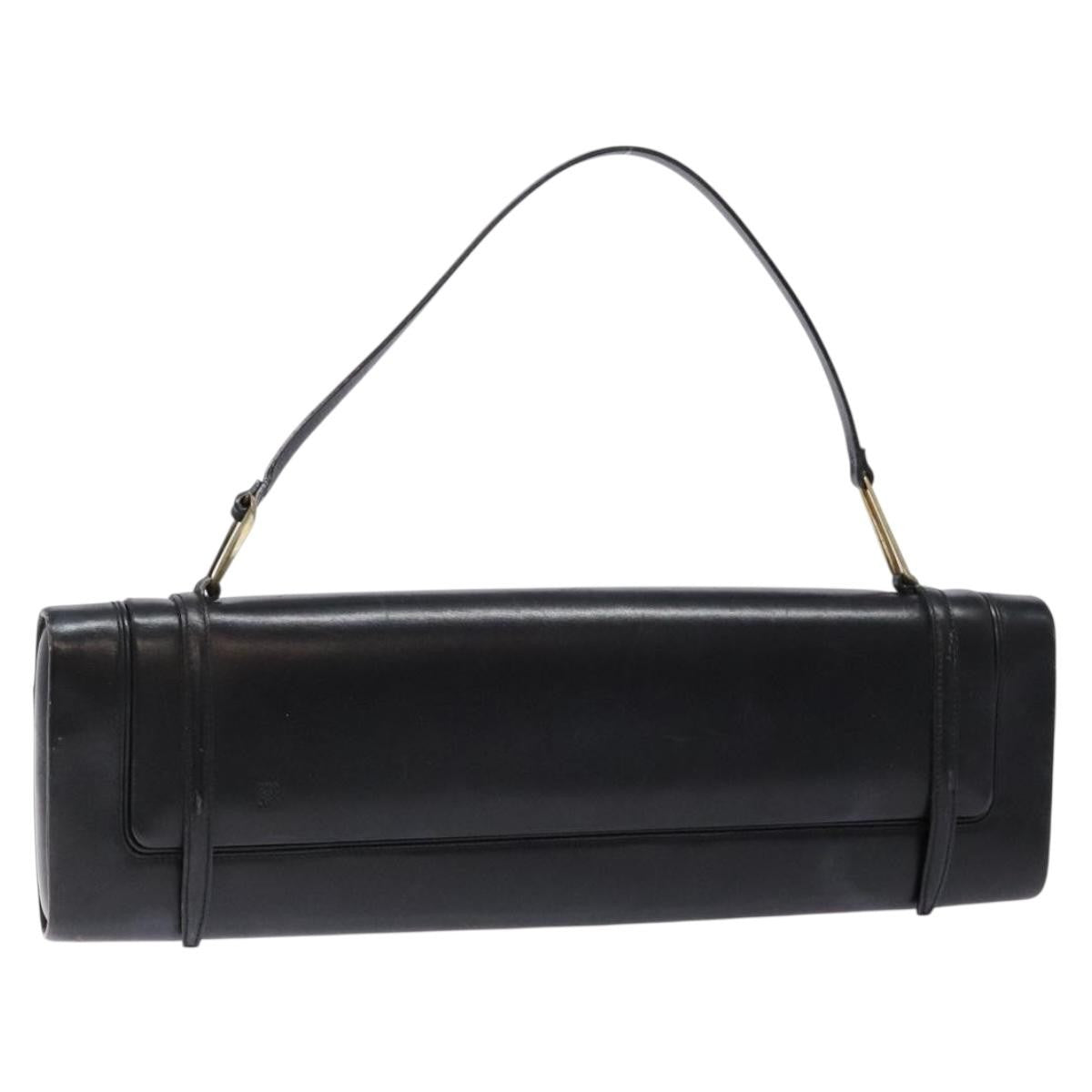 Loewe Vintage Shoulder Bag Leather, BLACK, LEATHER, Shoulder bag