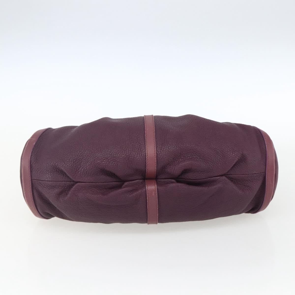 Bvlgari Chandra Satchel Leather, PURPLE, LEATHER, Shoulder bag