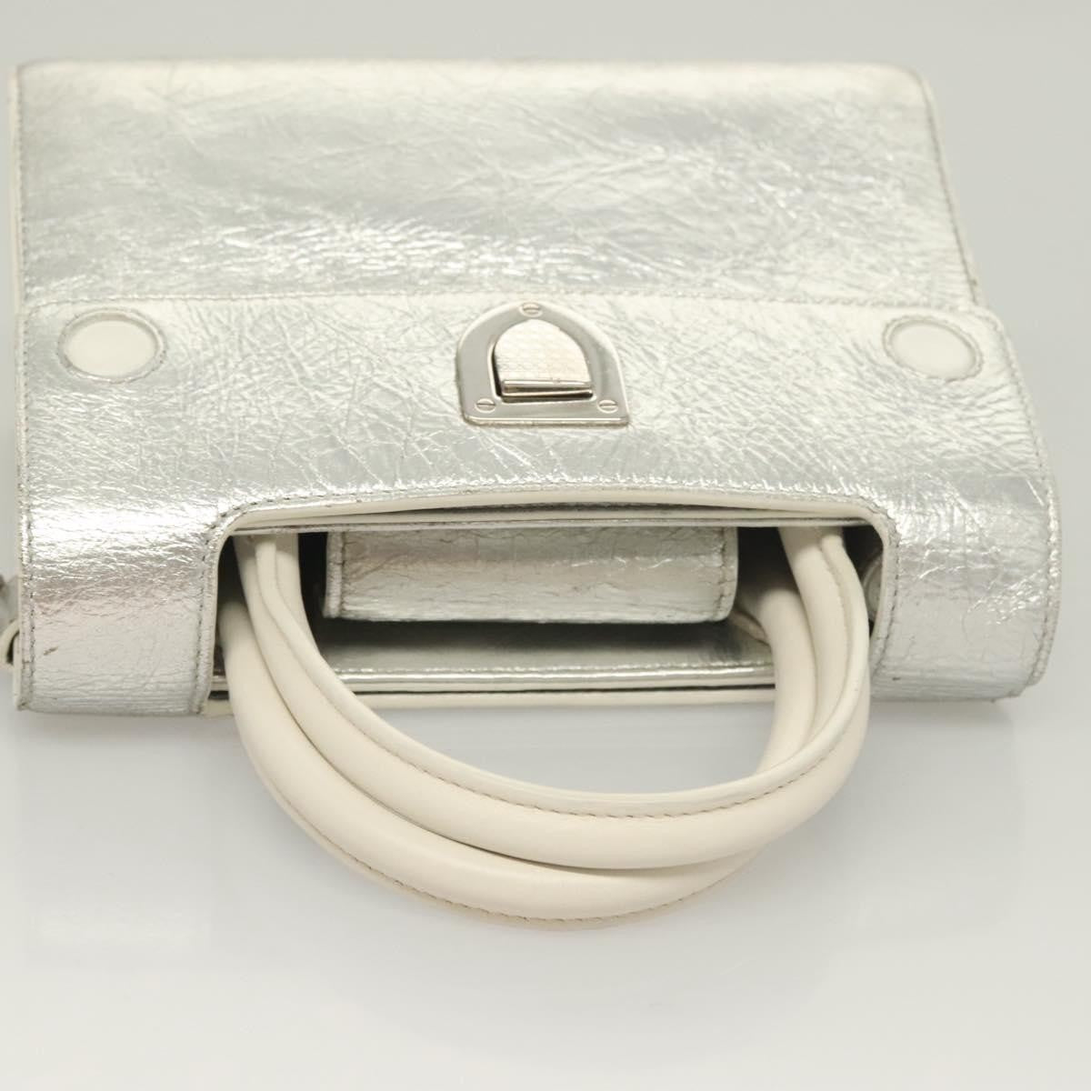 Christian Dior Diorever Bag Leather, SILVER, LEATHER, Bag