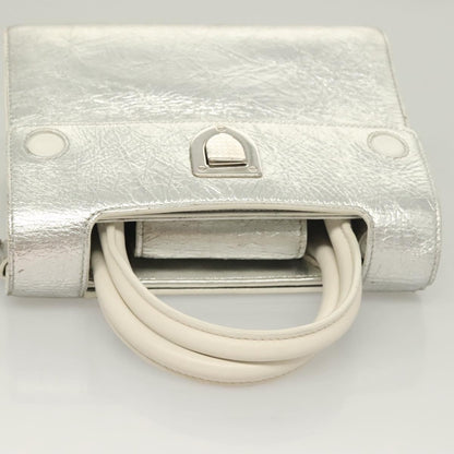 Christian Dior Diorever Bag Leather, SILVER, LEATHER, Bag