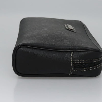 Christian Dior Vintage honeycomb clutch Canvas, BLACK, CANVAS, Clutche & pouche