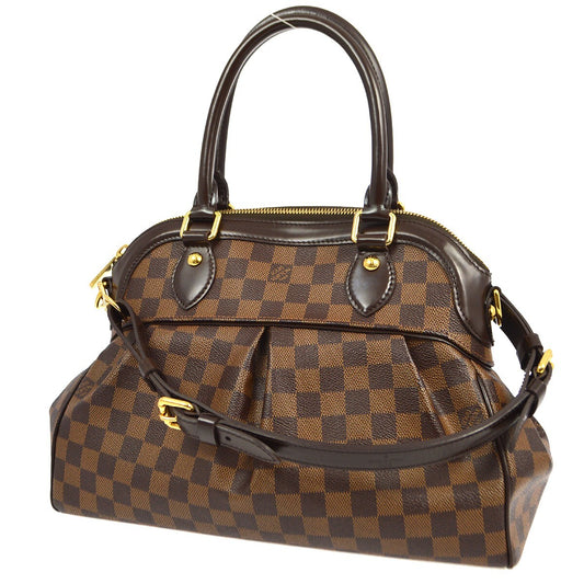 Louis Vuitton Trevi Handbag Damier, BROWN, CANVAS, Handbag