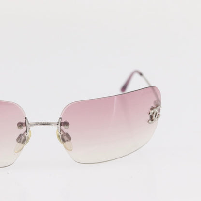 Chanel Logo CC Sunglasses Metal, PINK, METAL, Sunglasse