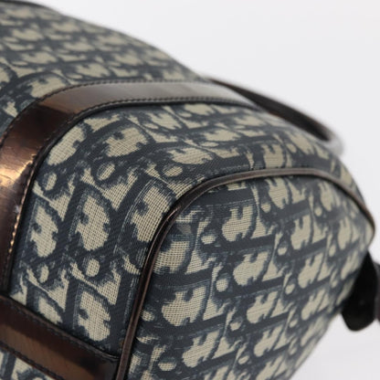 Christian Dior Vintage Trotter Boston Bag Diorissimo Canvas, NAVY, CANVAS, Handbag