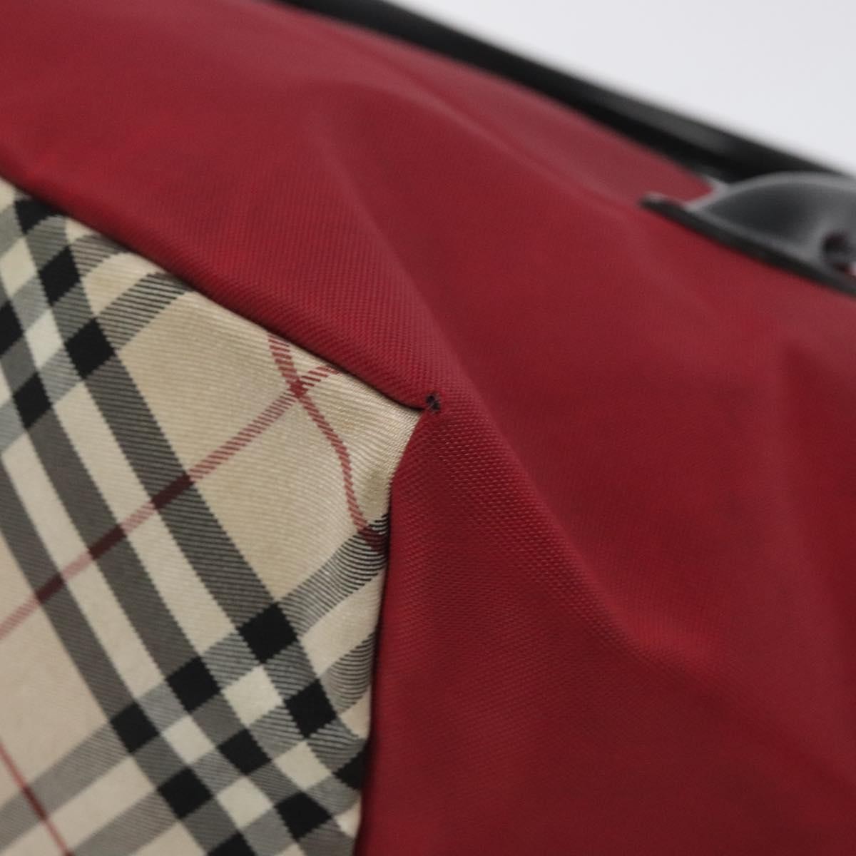 Burberry Nova Check Tote Nylon, RED, NYLON, Tote bag