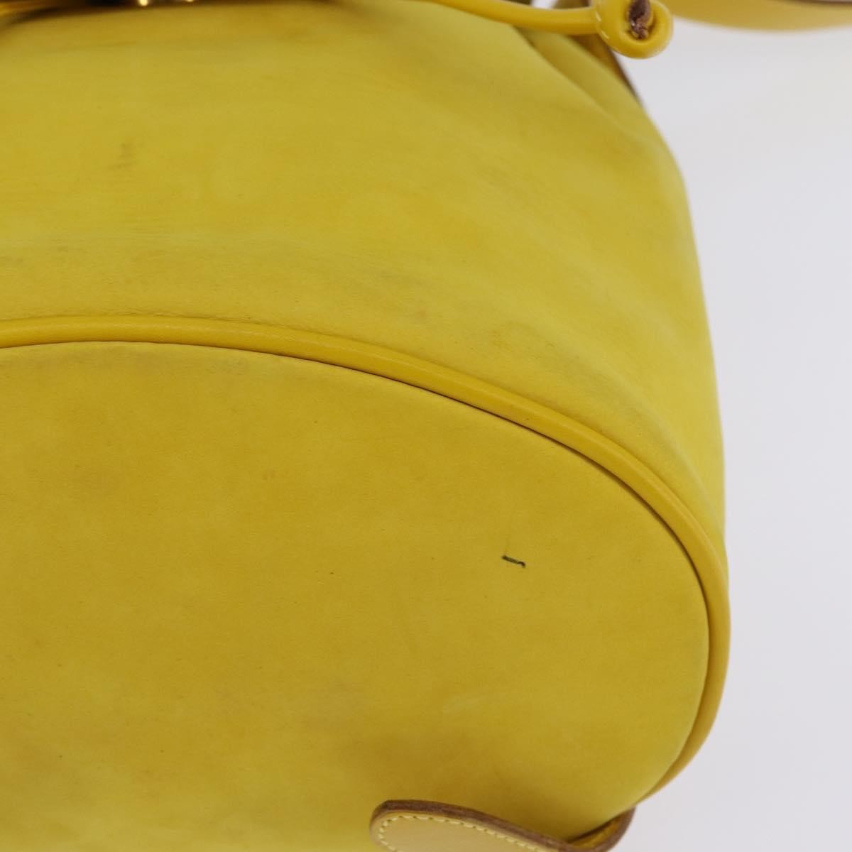 Salvatore Ferragamo Gancini Backpack Suede, YELLOW, SUEDE, Backpack