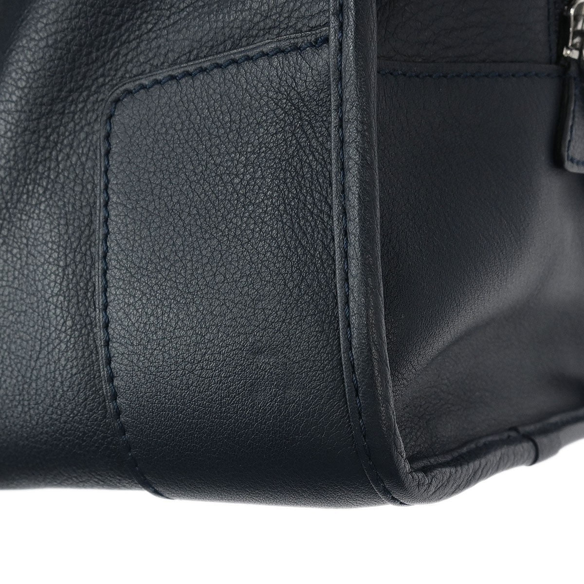 Loewe Amazona NM Bag Leather, NAVY, LEATHER, Handbag
