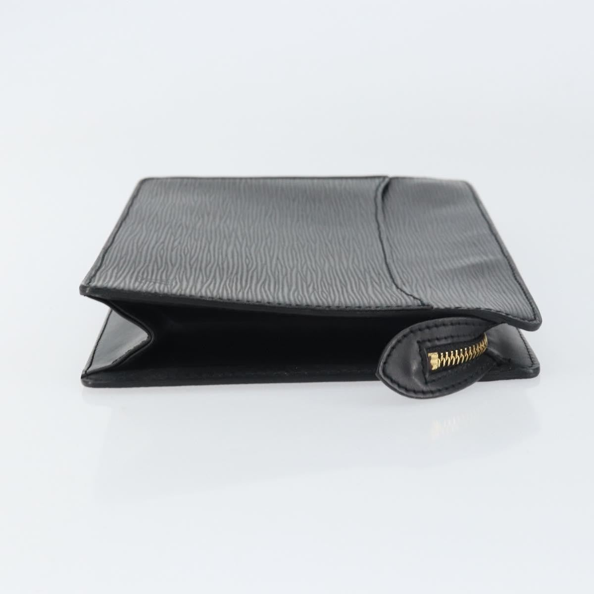 Louis Vuitton Pochette Homme Epi Leather, BLACK, LEATHER, Clutche & pouche