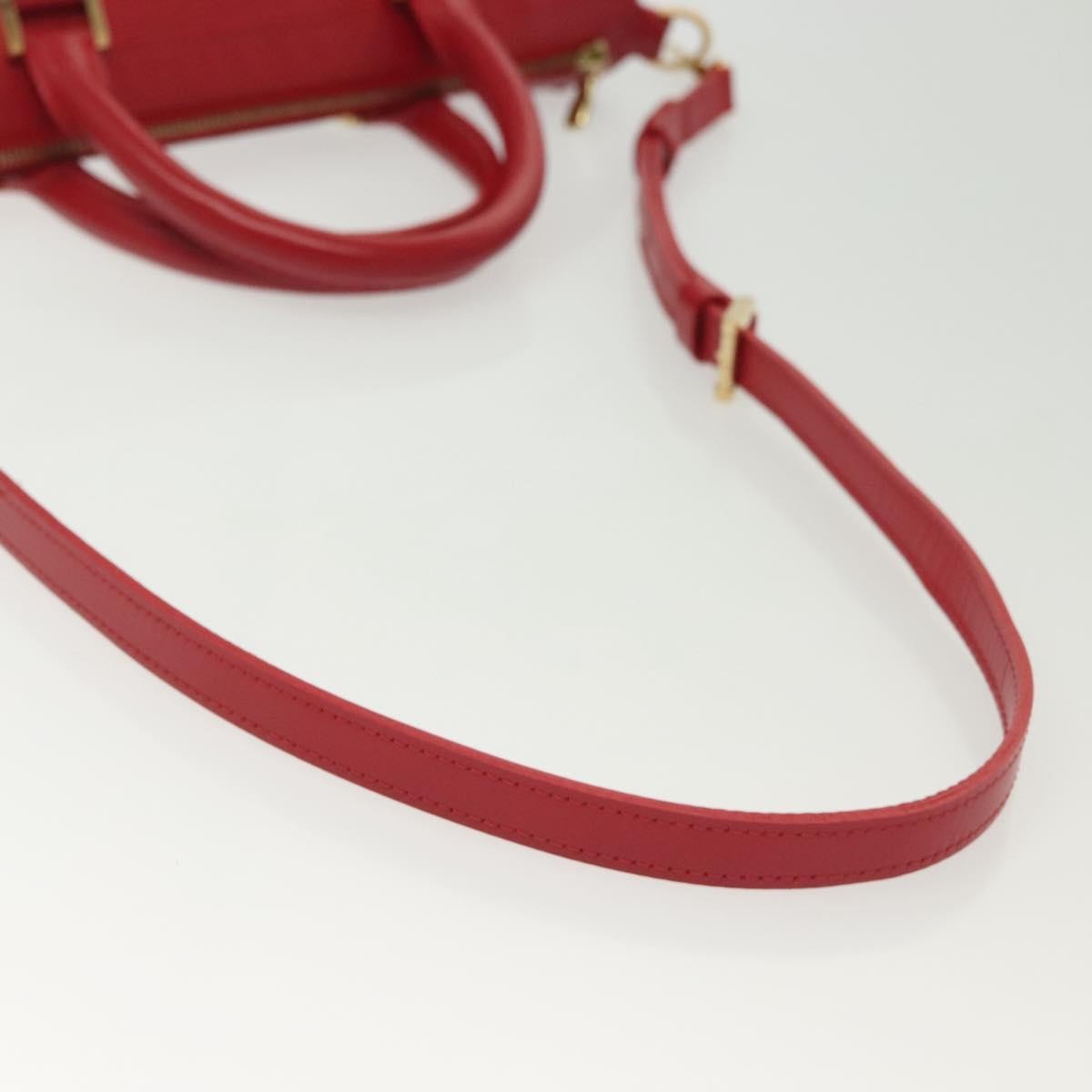 Louis Vuitton Danura Handbag Epi, RED, LEATHER, Handbag