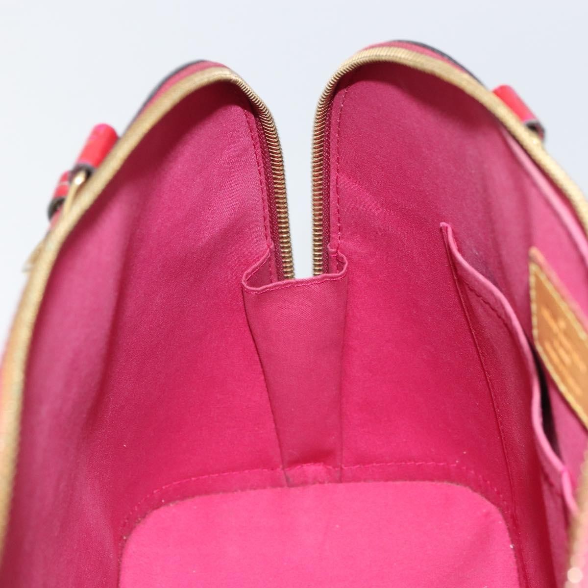 Louis Vuitton Alma Handbag Monogram Vernis, RED, PATENT_LEATHER, Handbag