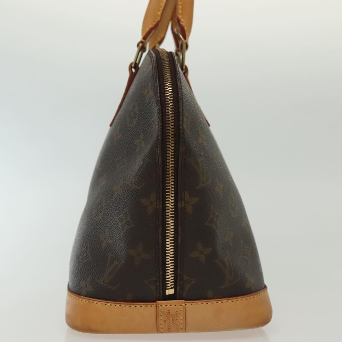 Louis Vuitton Alma Handbag Monogram Canvas, BROWN, CANVAS, Handbag