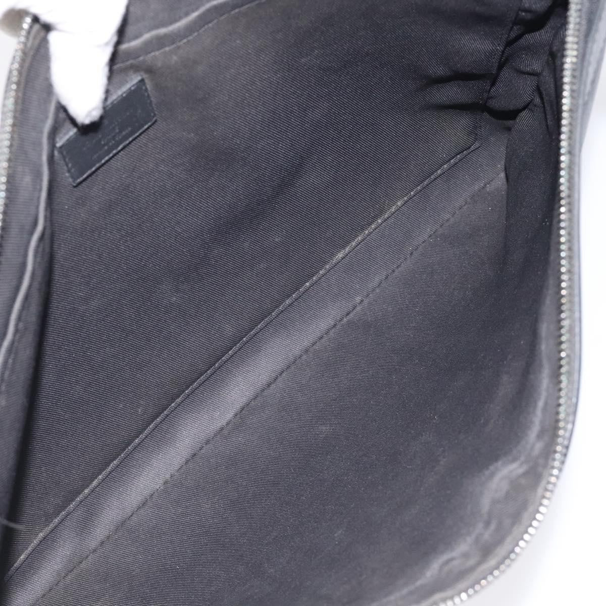 Louis Vuitton Discovery Pochette Monogram Shadow Leather, BLACK, LEATHER, Clutche & pouche