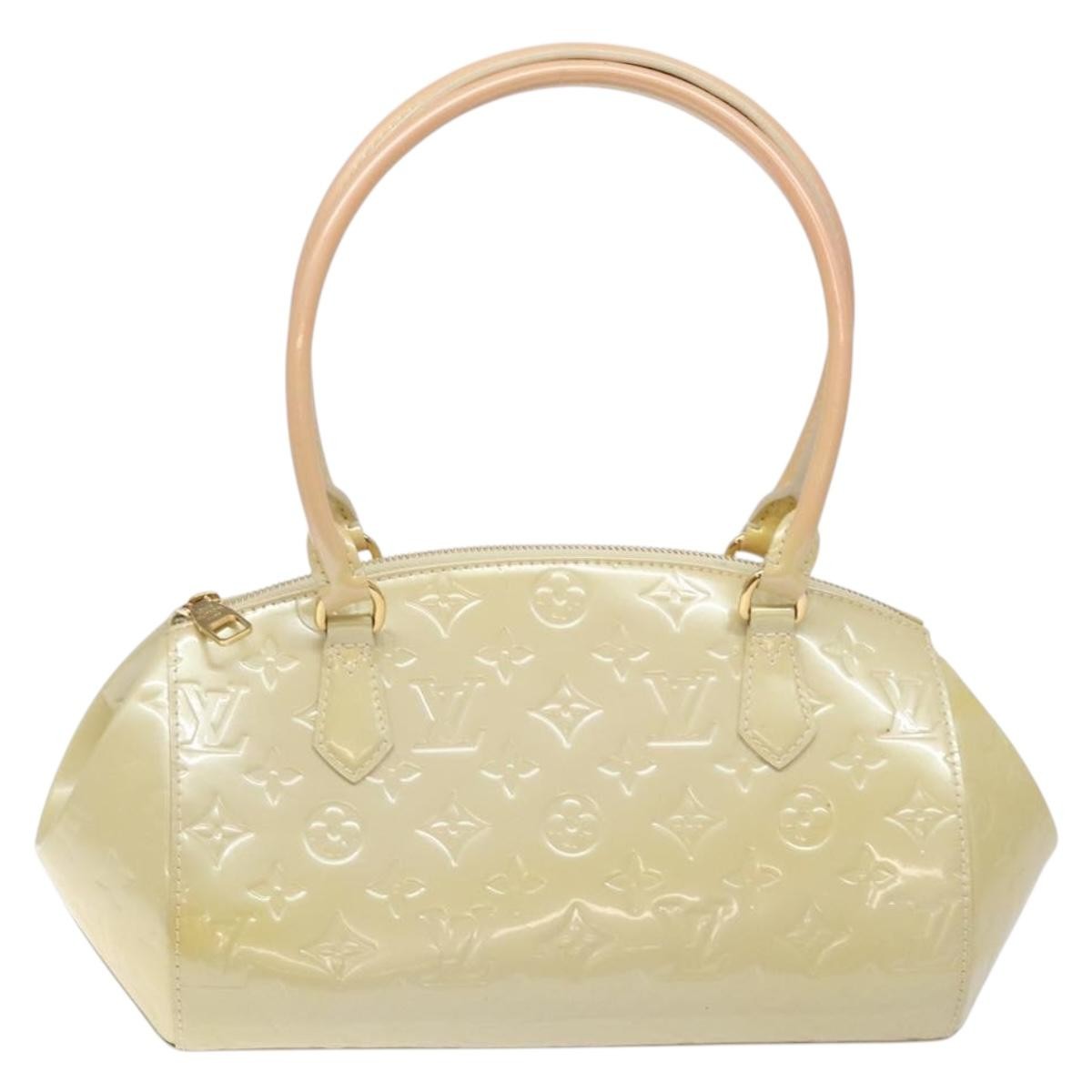 Louis Vuitton Sherwood Handbag Monogram Vernis, BEIGE, PATENT_LEATHER, Handbag
