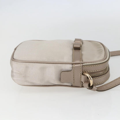 Salvatore Ferragamo Vala Shoulder Bag Nylon, Beige, Nylon, Shoulder Bag