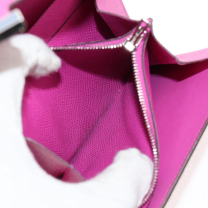 Hermes Constance Slim Wallet Epsom, PURPLE, LEATHER, Wallets