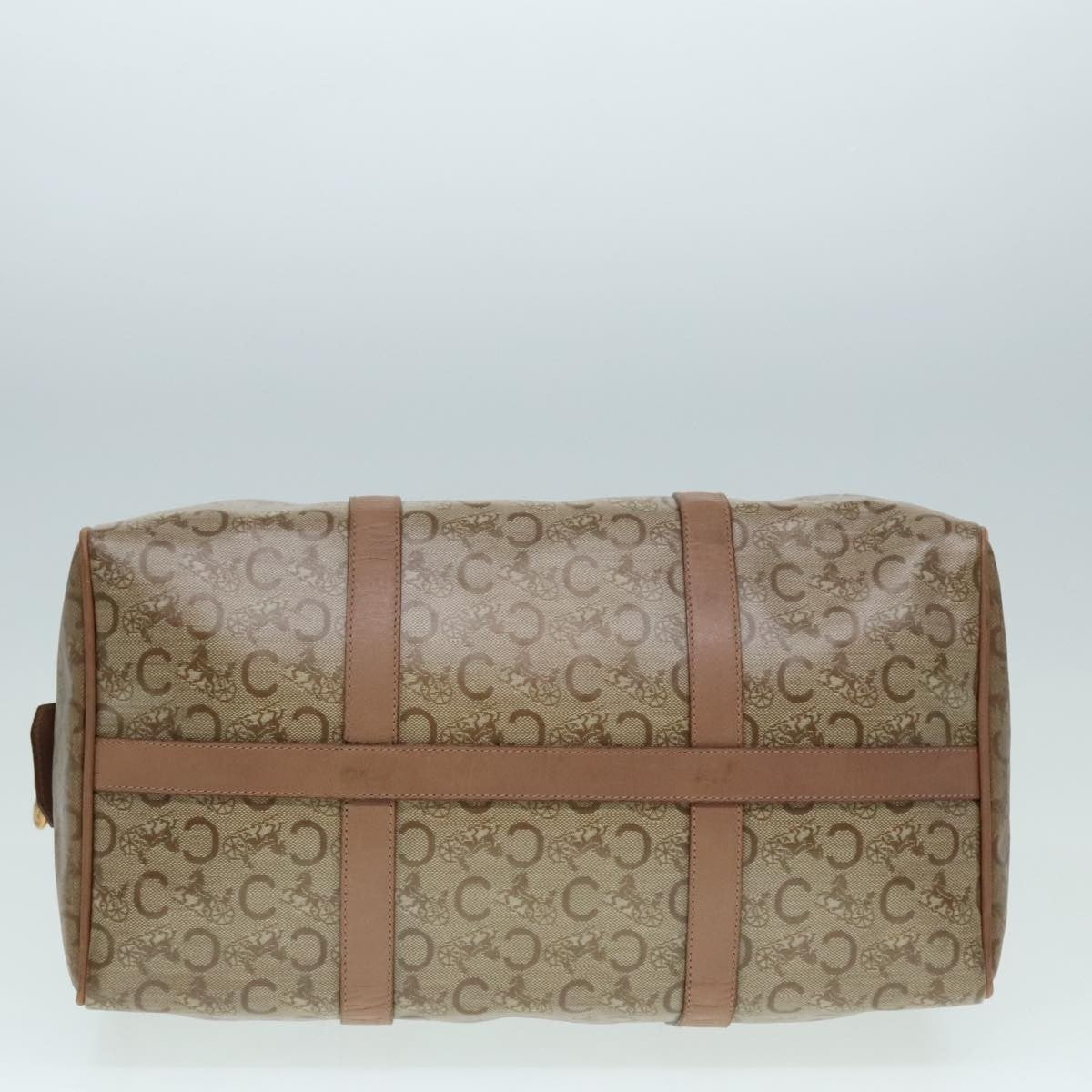 Celine Vintage Macadam Handbag Macadam, BEIGE, LEATHER, Handbag