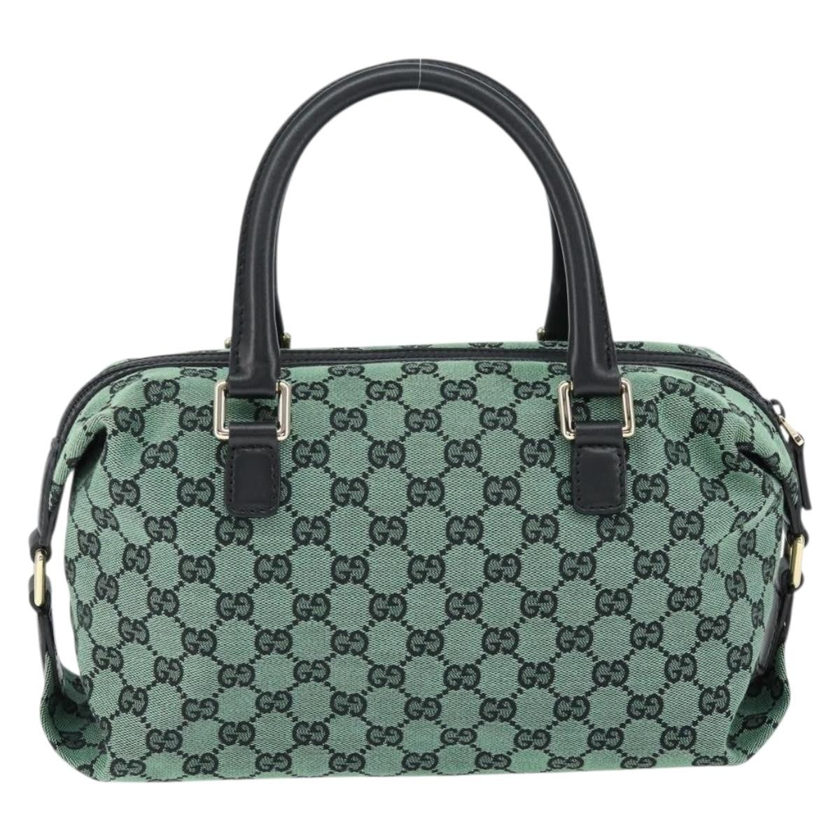 Gucci Full Moon Boston Bag GG Canvas, GREEN, CANVAS, Travel bag