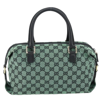 Gucci Full Moon Boston Bag GG Canvas, GREEN, CANVAS, Travel bag