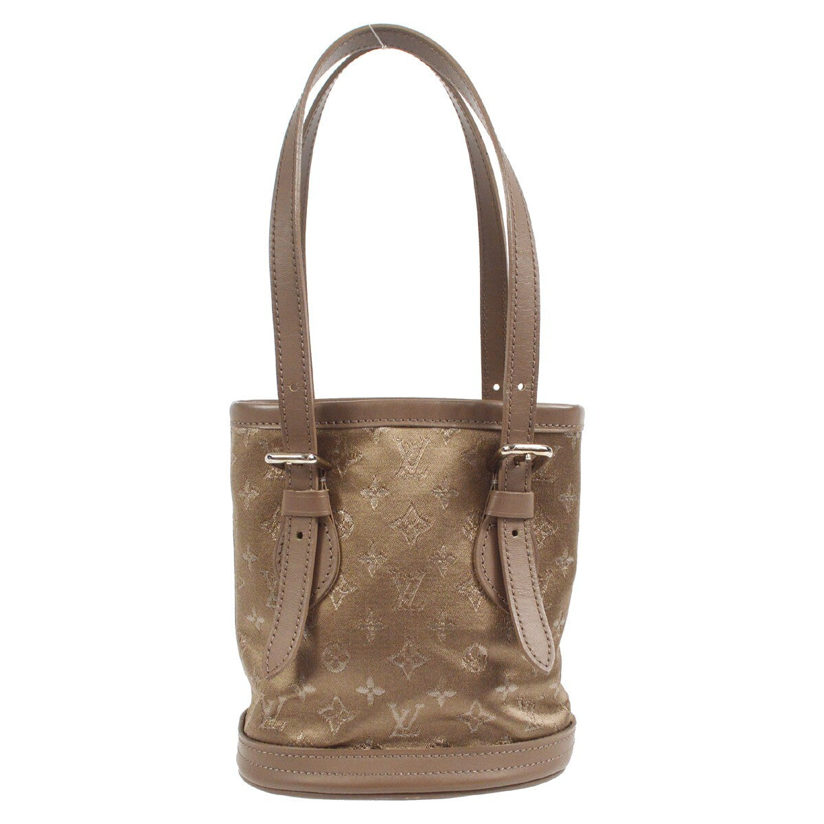 Louis Vuitton Bucket Bag Monogram Satin, BROWN, SATIN, Handbag