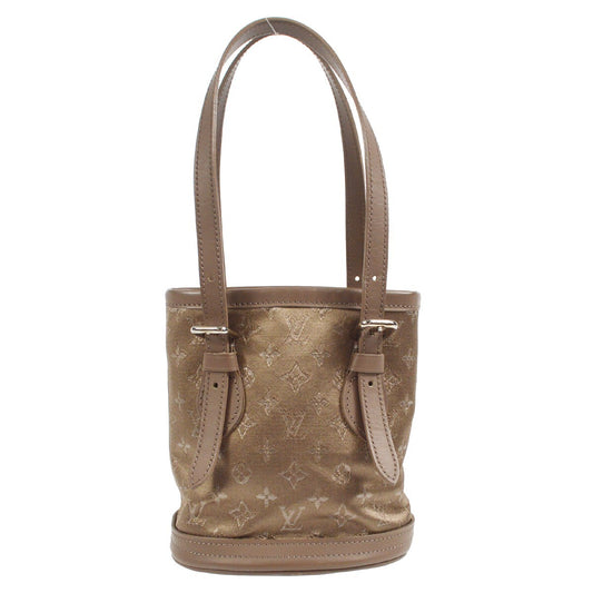 Louis Vuitton Bucket Bag Monogram Satin, BROWN, SATIN, Handbag