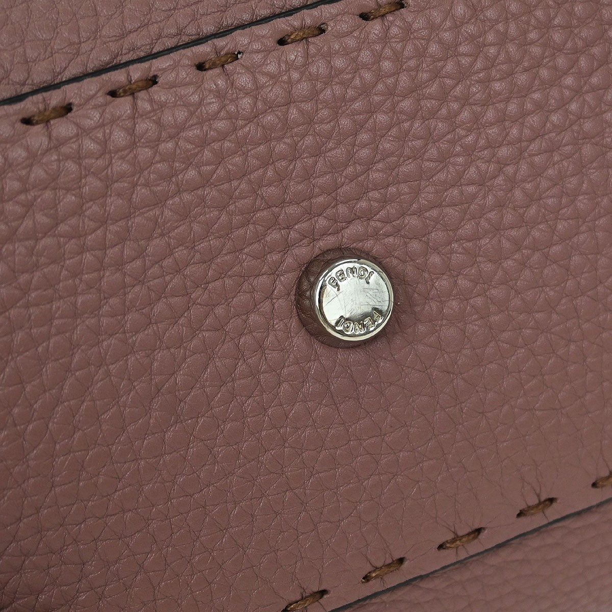 Fendi Selleria Peekaboo Bag Leather, PURPLE, LEATHER, Handbag