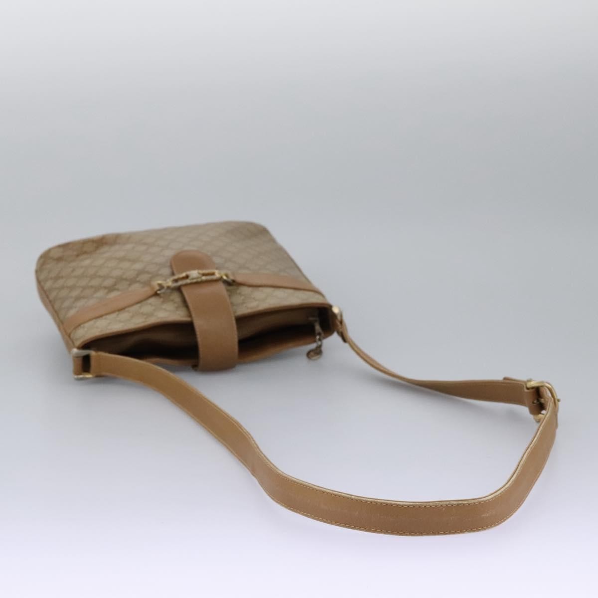 Celine Vintage Macadam Shoulder Bag Canvas, BEIGE, CANVAS, Shoulder bag
