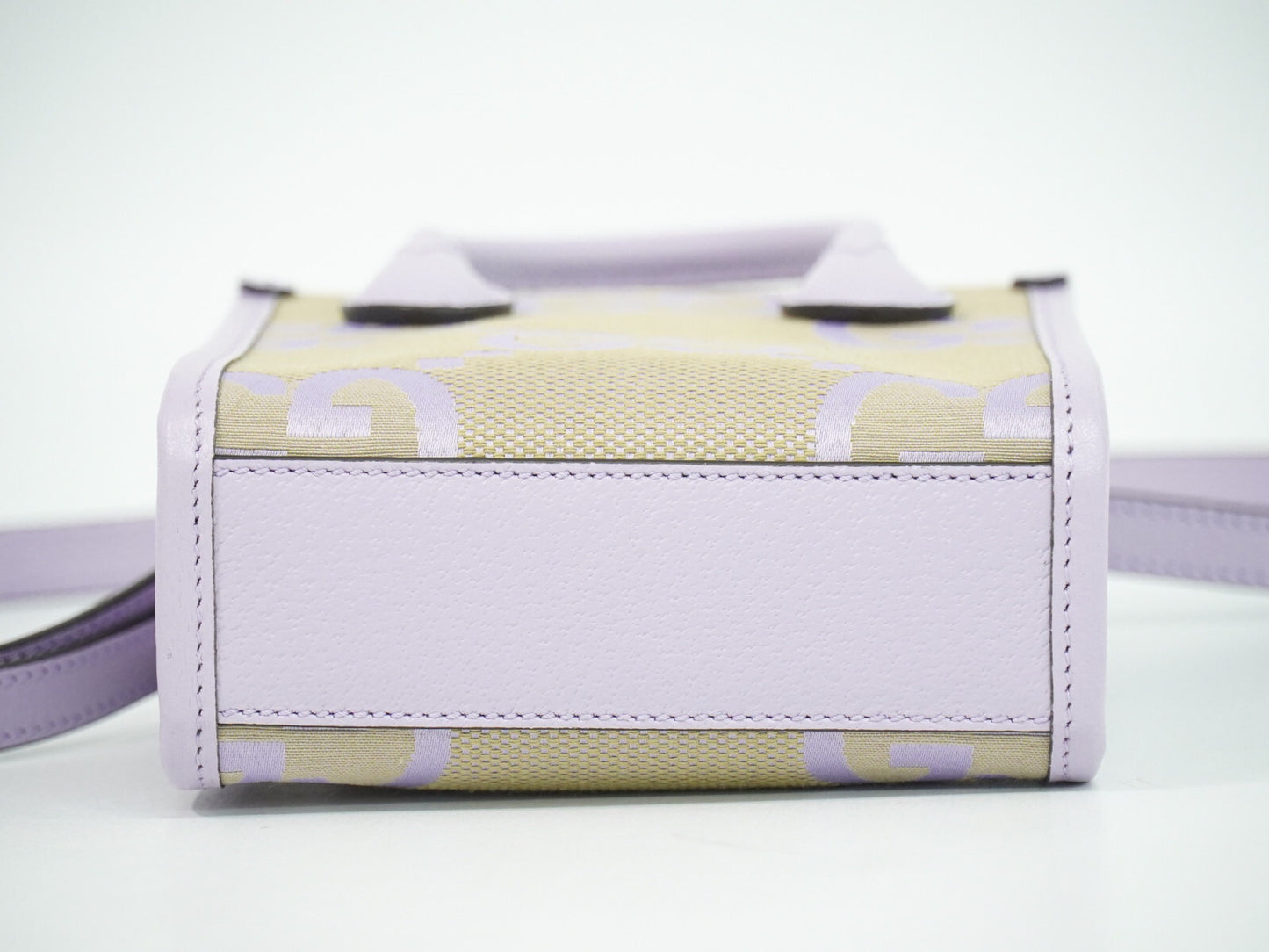 Gucci Vertical Tote Jumbo GG Canvas, PURPLE, CANVAS, Tote bag