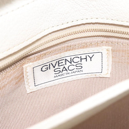 Givenchy Vintage 4G shoulder bag Leather, WHITE, LEATHER, Shoulder bag