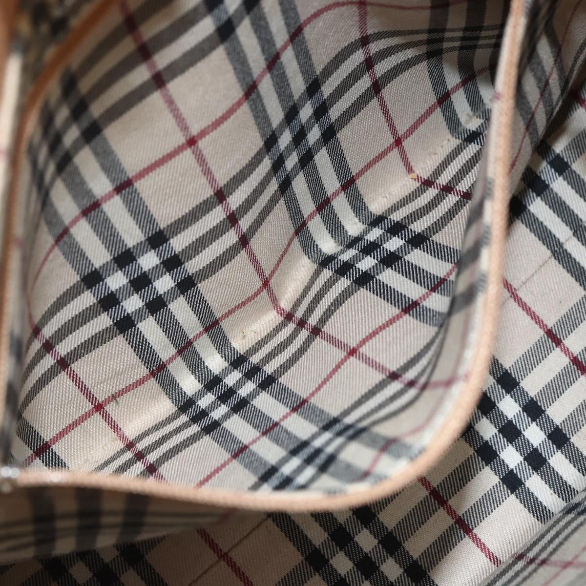 Burberry Vintage Handbag Leather, BEIGE, LEATHER, Handbag