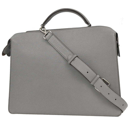 Fendi Peekaboo ISeeU Briefcase Leather, GRAY, LEATHER, Briefcase