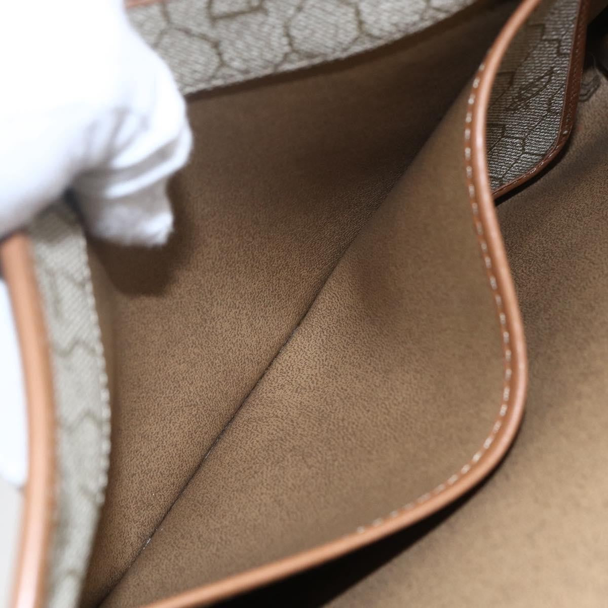 Christian Dior Vintage Honeycomb chain Canvas, BEIGE, CANVAS, Shoulder bag