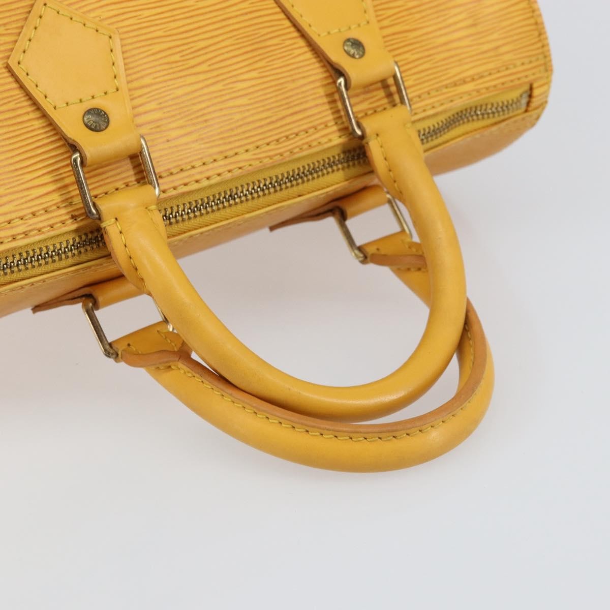 Louis Vuitton Speedy Handbag Epi Leather, YELLOW, LEATHER, Handbag