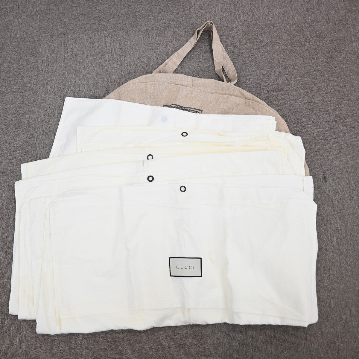 Gucci Garment cases Canvas and Cotton, BEIGE, CANVAS, Travel bag