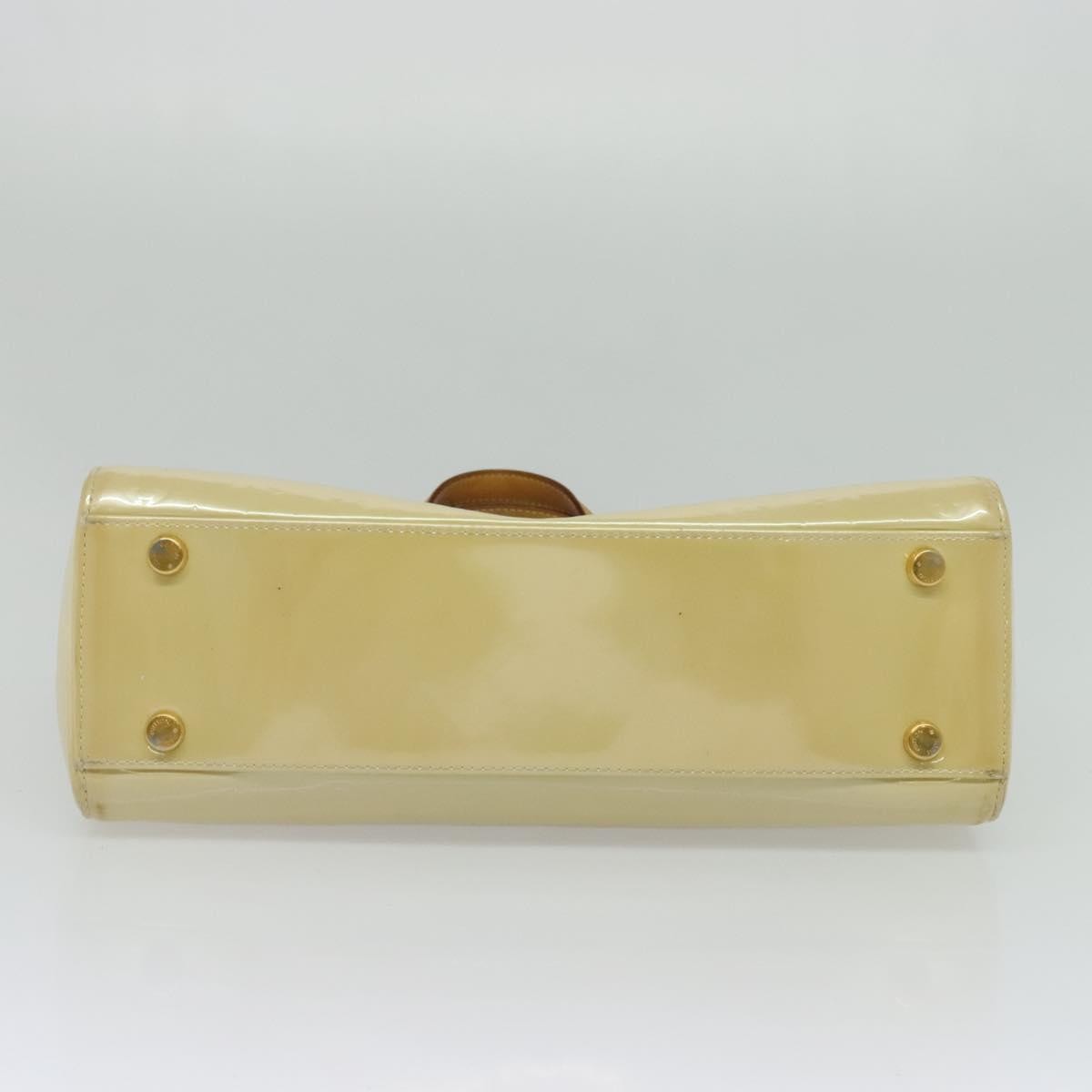 Louis Vuitton Brea Handbag Monogram Vernis, BEIGE, PATENT_LEATHER, Handbag