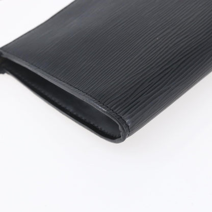 Louis Vuitton Pochette Accessoires Epi Leather, BLACK, LEATHER, Clutche & pouche