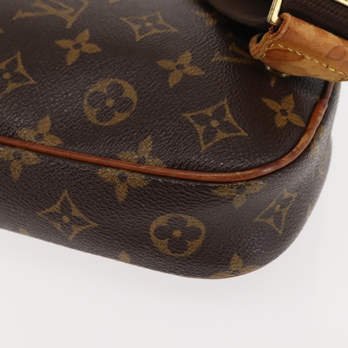 Louis Vuitton Pochette Gange Monogram Canvas, BROWN, CANVAS, Clutche & pouche