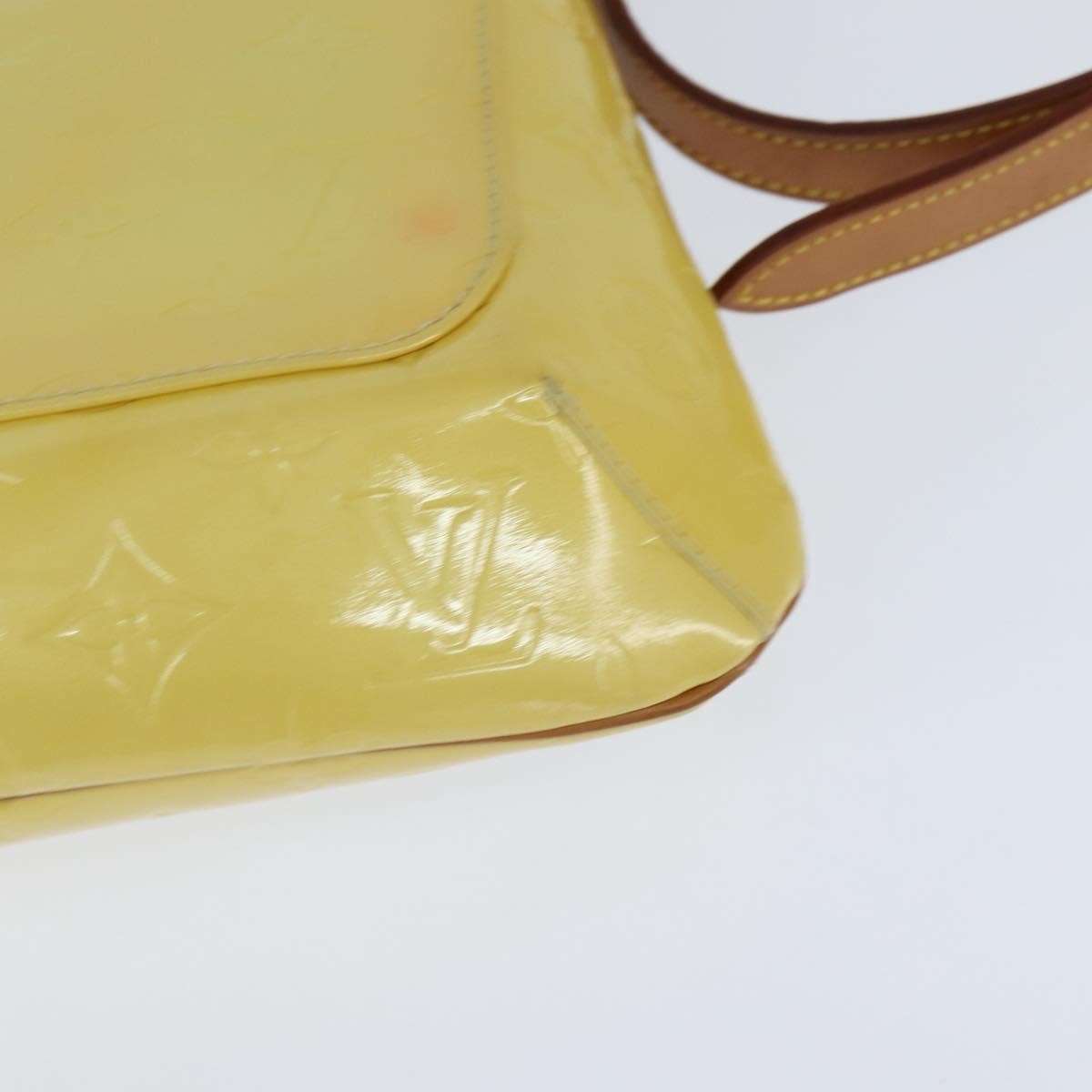 Louis Vuitton Thompson Street Handbag Monogram Vernis, YELLOW, PATENT_LEATHER, Shoulder bag