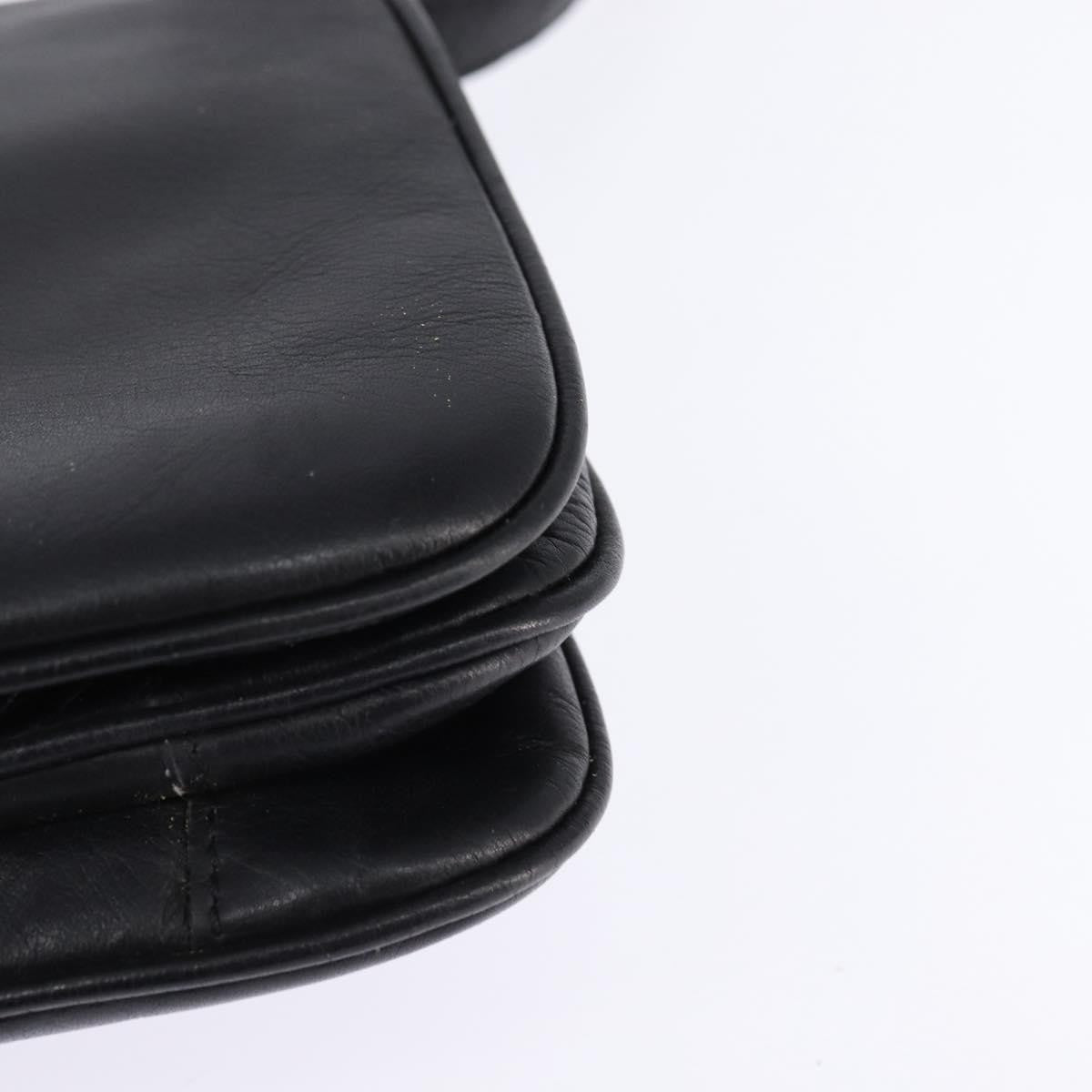 Celine Shoulder Bag Leather, BLACK, LEATHER, Shoulder bag