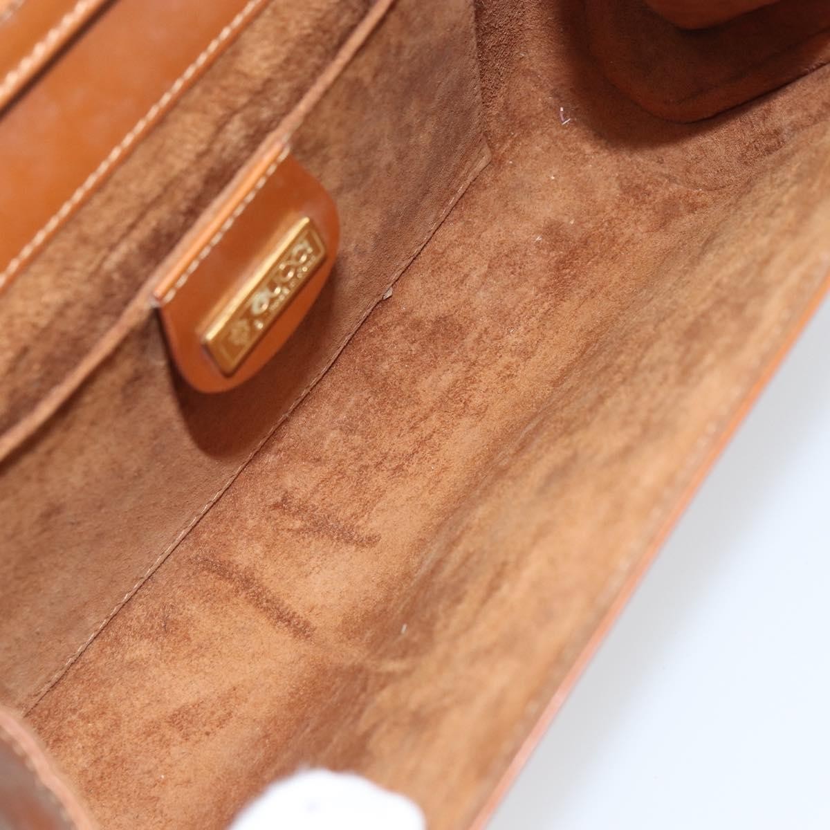 Gucci Vintage Shoulder Bag Leather, BROWN, LEATHER, Shoulder bag