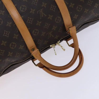 Louis Vuitton Keepall Bag Monogram Canvas, BROWN, CANVAS, Travel bag